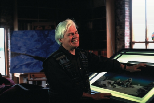 Roger Dean em seu estúdio