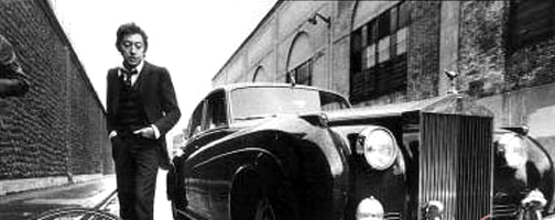 Gainsbarre (Serge Gainsbourg) e seu Rolls Royce
