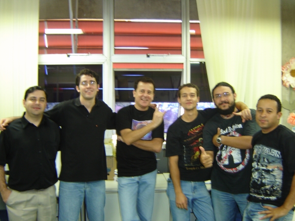 Fábio Finotti, Fábio Lara, Paulo, Alan, Denny e Messias