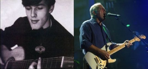 David Gilmour em 2 momentos distintos