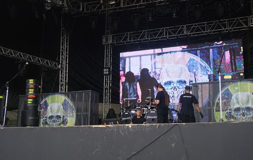 Passagem de som do Megadeth