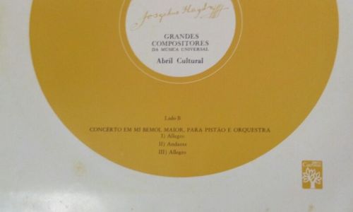 A contracapa onde lê-se "Concêrto (sig) para Pistão e Orquestra" 